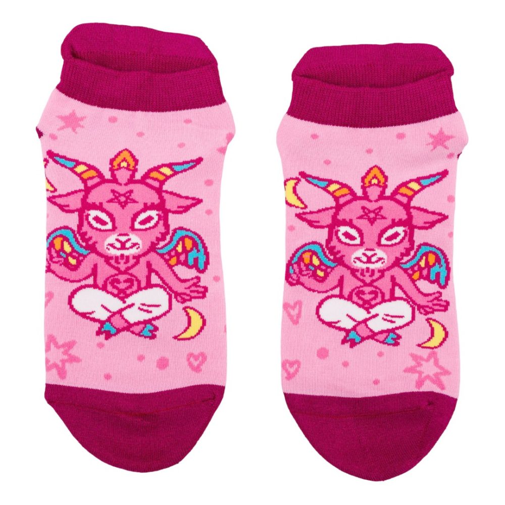 Footclothes - Cute Baphomet Enkelsokken - Roze